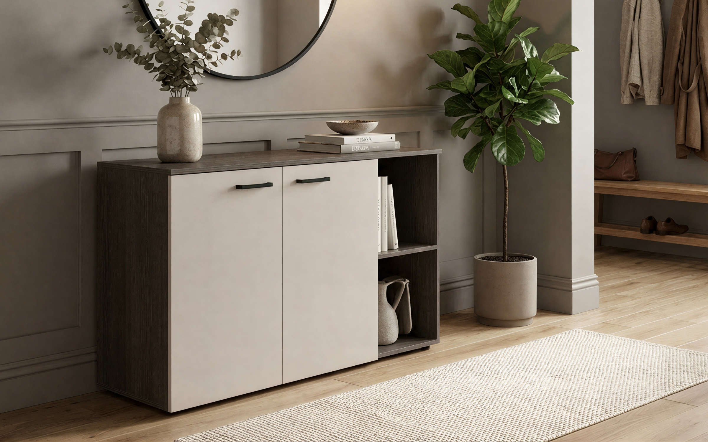 Comoda Space D, casmir + stejar antracit  1